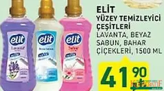 TARIM KREDİ ELİT YÜZEY TEMİZLEYİCİ ÇEŞİTLERİ 1500 ML